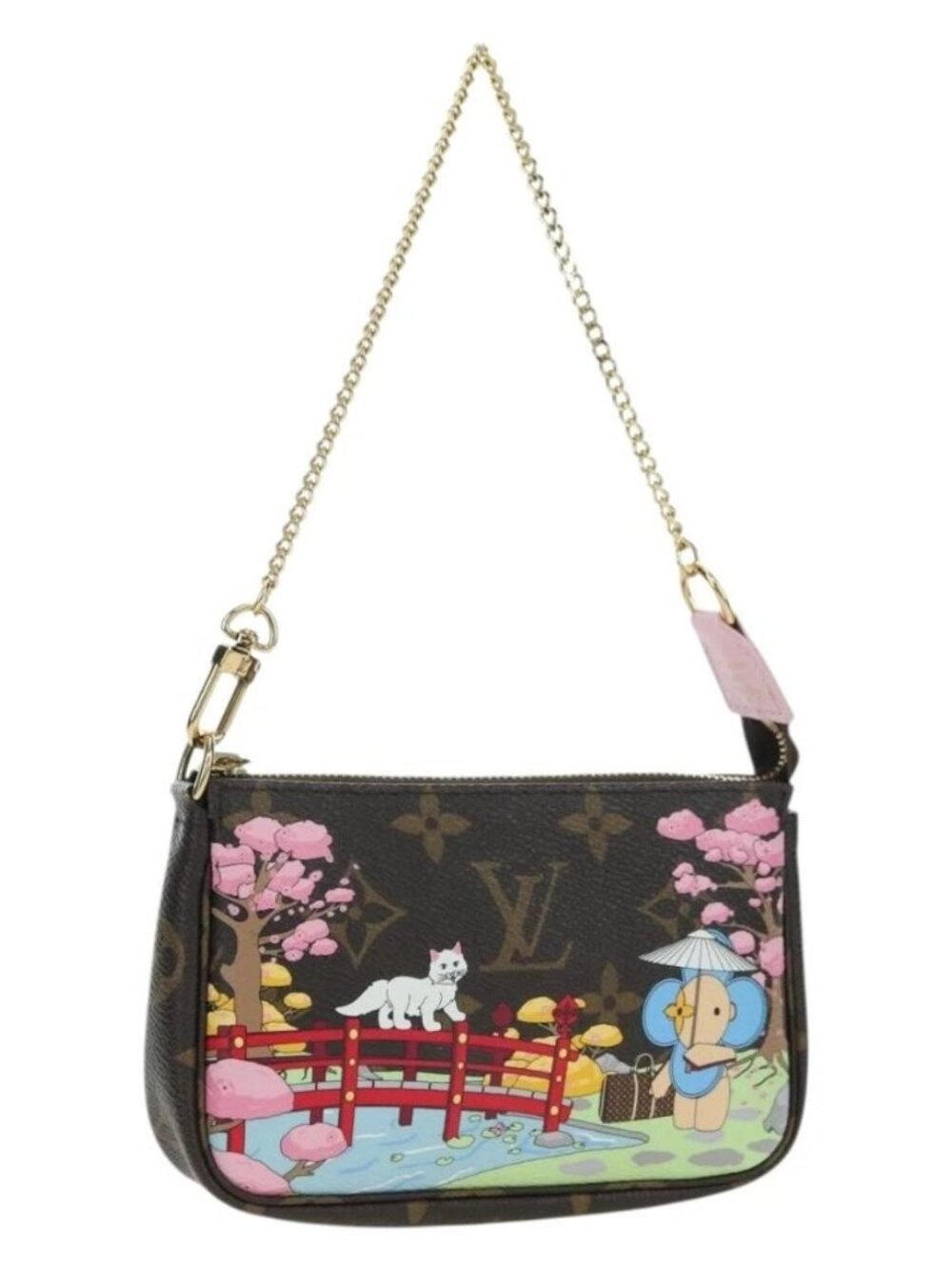 LOUIS VUITTON Monogram Vivienne Mini Pochette Accessoires M45905 LV Auth 177457M